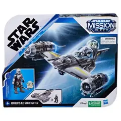 Star Wars Mission Fleet Mando's N-1 Starfighter Speed Run Action Figure Set