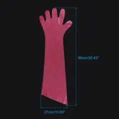 Unique Bargains Durable Anti-leakage Disposable Full Arm Gloves 50 Pcs