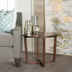 Tansy Small Accent Table - Wood - Rich Mahogany - Christopher Knight Home