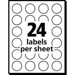 Avery Easy Peel Laser Color Coding Labels 3/4" Dia. Green 166397