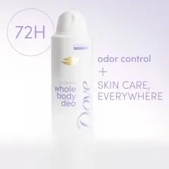 Dove Beauty Whole Body Deodorant Spray Coconut & Vanilla - Aluminum-Free 4oz