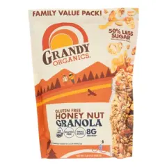 Grandy Organics Gluten Free Honey Nut Granola - Case of 4/36 oz