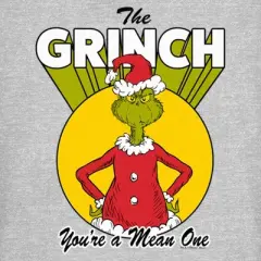 Junior's Dr. Seuss Christmas The Grinch You're a Mean One T-Shirt