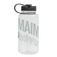 NCAA Miami Hurricanes Portable Drinkware - 38oz: Plastic Water Bottle