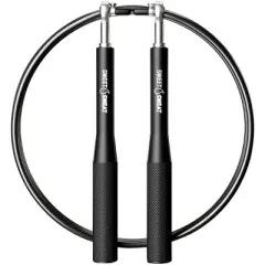 Sports Research Sweet Sweat Adjustable Length Speed Jump Rope