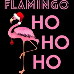 Women's Design By Humans Flamingo HoHoHo Christmas Day X-Mas Flamingo Shirt By TomGiant Racerback Tank Top