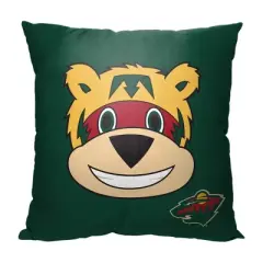 NHL Minnesota Wild Mascot Love Wild Printed Throw Pillow