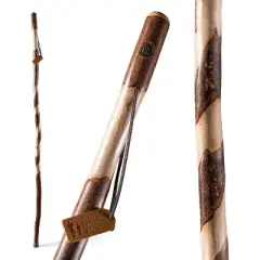 Brazos Rustic Wood Walking Stick, Twisted Sweet Gum, Traditional Style Handle, for Men & Women, Made in The USA