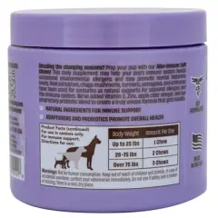 Natural Dog Company Allergy Immune Supplement Dog Chews - Salmon - 90ct