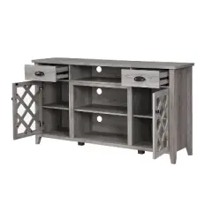TV Stand for TVs up to 60" Gray - Home Source