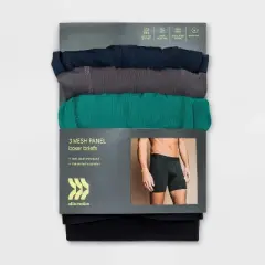 Men's Jersey Mesh Performance Boxer Briefs 3pk - All in Motion&trade;