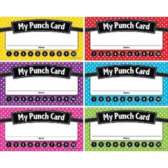 Teacher Created Resources Polka Dots Punch Cards Pack of 60 (TCR5608)