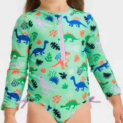 Toddler Girls' Long Sleeve One Piece Swimsuit - Cat & Jack&trade;