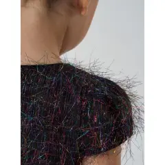 2Bunnies Christmas New Year's Girls Tinsel Ombre Pastel Sequin Dress