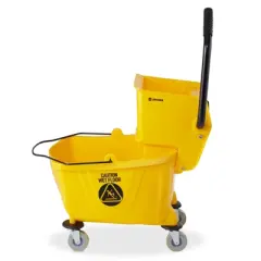 Dryser 26 Quart Commercial Mop Bucket with Side Press Wringer