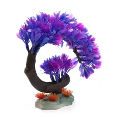 Unique Bargains Plastic Tree Decoration Aquarium Fish Tank Ornament