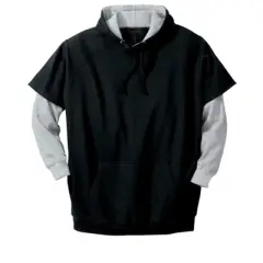 Boulder Creek by KingSize Men's Big & Tall Thermal Waffle Lined Hangdown Hoodie by