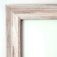 Amanti Art Alexandria White Wash Narrow Framed Magnetic Board 27 x 15 in.