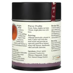 The Tao of Tea Cranberry Orange Herbal Tea, Caffeine Free, 4 oz (114 g)