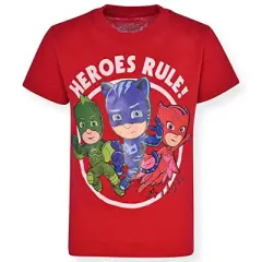 PJ Masks Boy's 3-Pack Heroes Rule Short Sleeve Graphic Tee Set for kids