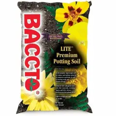 Michigan Peat 1420 Baccto Lite Premium Potting Soil for Indoor Outdoor Gardening, Seed Starting, Propagation, and More, 20 Quart Bag (3 Pack)