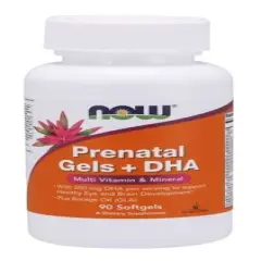 Prenatal Gels + DHA by Now Foods  -  90 Softgel