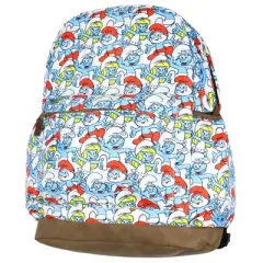 Intimo The Smurfs Backpack Smurfette Papa & Brainy Smurf Design Tech Laptop Bag Daypack Multicolored
