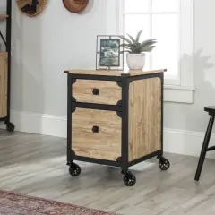 Steel River Pedestal File Cabinet Distressed Brown - Sauder