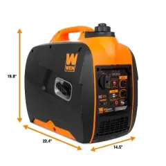 WEN 56225i Super Quiet 2250W Portable Inverter Generator with Fuel Shut-Off