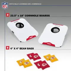 NFL Kansas City Chiefs All-Weather Travel Cornhole Set