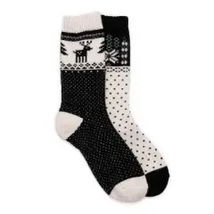 MUK LUKS Women's 2 Pack Wool Socks