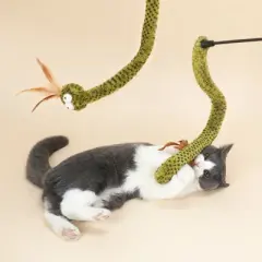 zeze Lovely & Delicate Forest Snake Tease Wand Cat Toy