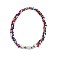 Woke Up RAD Braided Necklace 18" Red/White/Blue