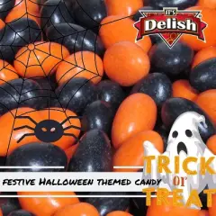 Halloween Black & Orange Jordan Almonds by It's Delish, 3.5 lbs Jumbo Container