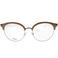 Fendi  V5N Womens Round Eyeglasses Pink Palladium 51mm
