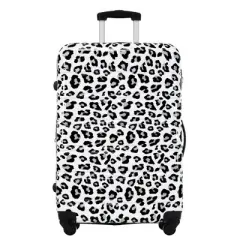 Cesicia Hardshell Luggage Sets 3 pcs, Spinner Suitcase with Leopard Pattern, TSA Lock Lightweight, 20" & 24" & 28"
