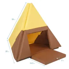 ECR4Kids SoftZone Tent Canoe and Tumbler Too Activity Mat, Transforming Mat