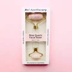 Mei Apothecary Rose Quartz Facial Roller Beauty Tool - 1ct