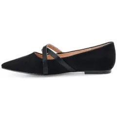 Journee Collection Womens Patricia Slip On Pointed Toe Ballet Flats