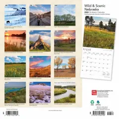 Browntrout 2023-2024 Wall Calendar 12"x12" Nebraska Wild & Scenic