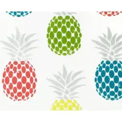 2pk Pineapple Print Kitchen Towels - MU Kitchen: Durable Cotton, Absorbent, Machine Washable