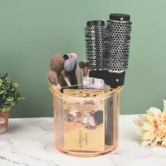 Trio Home 3 Compartment Cosmetic & Beauty Organizer, Brush Holder, Makeup, Jewelry, Office Accessories, Cutlery, Vanity Holder