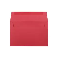 JAM Paper A9 Colored Invitation Envelopes 5.75 x 8.75 Red Recycled Bulk 250/Box (14257H)