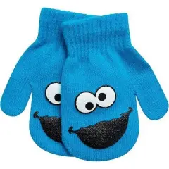 Sesame Street Boys Mitten Set &ndash; Elmo, Cookie Monster, Big Bird, Oscar, Toddlers Age 2-4