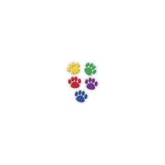 Teacher Created Resources Colorful Paw Print Accents 30/Pack (TCR4114)
