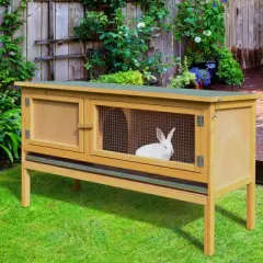 Gulches 24in H x 36in W x 20in D SunnyHutch Rabbit Cage Yellow 1 Pack Bunny Guinea Pig Home Livestock Supplies Product type
