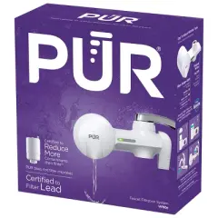 PUR Faucet Mount Water Filtration System, Powerful Filtration with Lead Reduction, Horizontal, White, PFM150W: Sink Water Filter, Kitchen Appliances