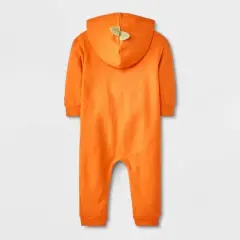 Baby Halloween Pumpkin Hooded Romper - Cat & Jack&trade; Orange