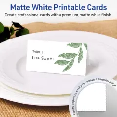 Avery Printable Tent Cards, 2-1/6" x 4", Matte White, 40ct