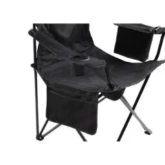 Coleman Quad Portable Camping Chair with Built-In Cooler - Black